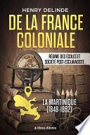 De la France coloniale - Régime des écoles et société post-esclavagiste