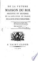 De la future Maison du roi