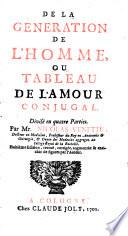 De la generation de l'homme ou tableau de l'amour conjugal. 8. ed. (etc.)