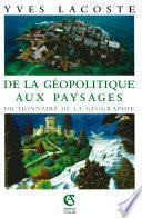 De la géopolitique aux paysages