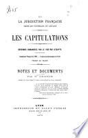 De la juridiction française dans les échelles du Levant