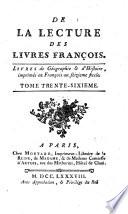 De la lecture des livres francois