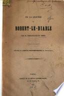 De la légende de Robert-le-Diable