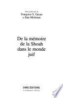 De la mémoire de la Shoah dans le monde juif