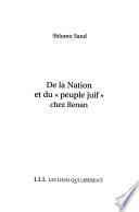 De la nation et du peuple juif chez Renan