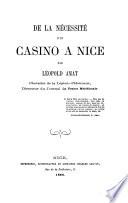 De la nécessité d'un Casino à Nice