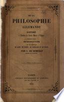 De la philosophia allemande
