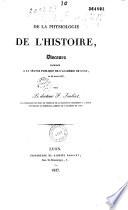 De la physiologie de l'histoire