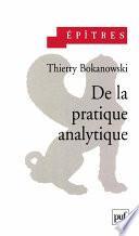 De la pratique analystique