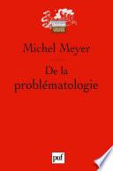 De la problématologie