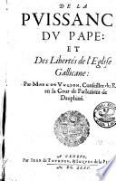De la puissance du Pape
