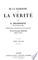 De la recherche de la verite
