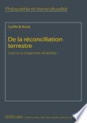 De la réconciliation terrestre