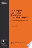 De la religion que l’on voit à la religion que l’on ne voit pas