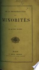 De la représentation des minorités