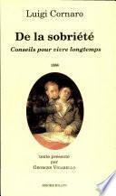 De la sobriété
