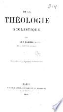 De la théologie scolastique