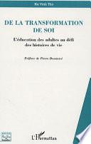 De la transformation de soi
