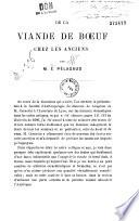 De la viande de boeuf chez les anciens