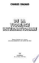 De la violence internationale