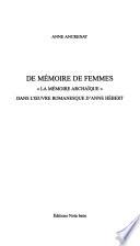 De mémoire de femmes