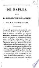 De Naples, et de la déclaration de Laybach