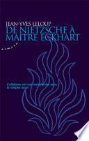 De Nietzsche à maître Eckhart