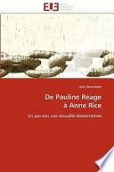 De Pauline Réage À Anne Rice