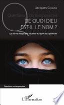 De quoi Dieu est-il le nom ?