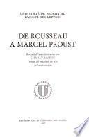 De Rousseau à Marcel Proust