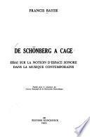 De Schönberg à Cage