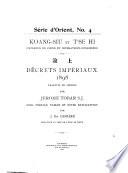 Décrets impériaux 1898