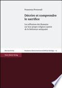 Décrire et comprendre le sacrifice