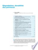 Degradation, Durabilite des Peintures