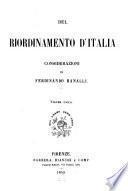 Del riordinamento d'Italia