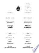 Délibérations du comité sénatorial permanent des affaires étrangères