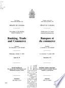Délibérations Du Comité Sénatorial Permanent Des Banques Et Du Commerce
