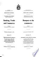 Délibérations Du Comité Sénatorial Permanent Des Banques Et Du Commerce