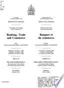 Délibérations Du Comité Sénatorial Permanent Des Banques Et Du Commerce