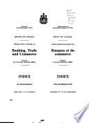 Déliberations Du Comité Sénatorial Permanent Des Banques Et Du Commerce