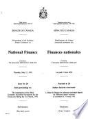 Délibérations Du Comité Senatorial Permanent Des Finance Nationales