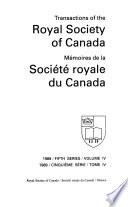 Déliberations Et Mémoires de la Société Royale Du Canada