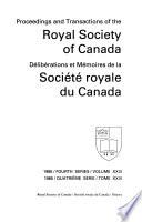 Déliberations Et Mémoires de la Société Royale Du Canada