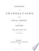 Déliberations Et Mémoires de la Société Royale Du Canada