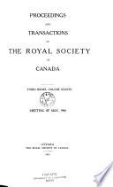 Déliberations Et Mémoires de la Société Royale Du Canada