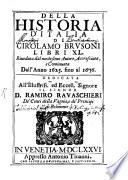 Della historia d'Italia