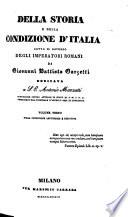 Della storia e della condizione d'Italia sotto il governo degli Imperatori Romani