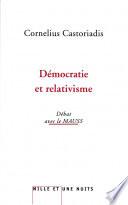 Démocratie et relativisme