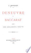 Deneuvre et Baccarat d'après des documents inédits