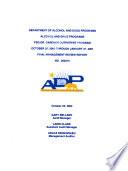 Department of Alcohol and Drug Programs, Alcohol and Drug Programs, PSG-Dr. Gardner Outpatient Program, October 25, 2000 Through January 31, 2001